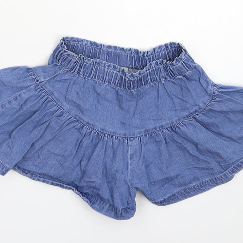 Matalan Girls Blue  Denim Flare Skort Size 6 Years