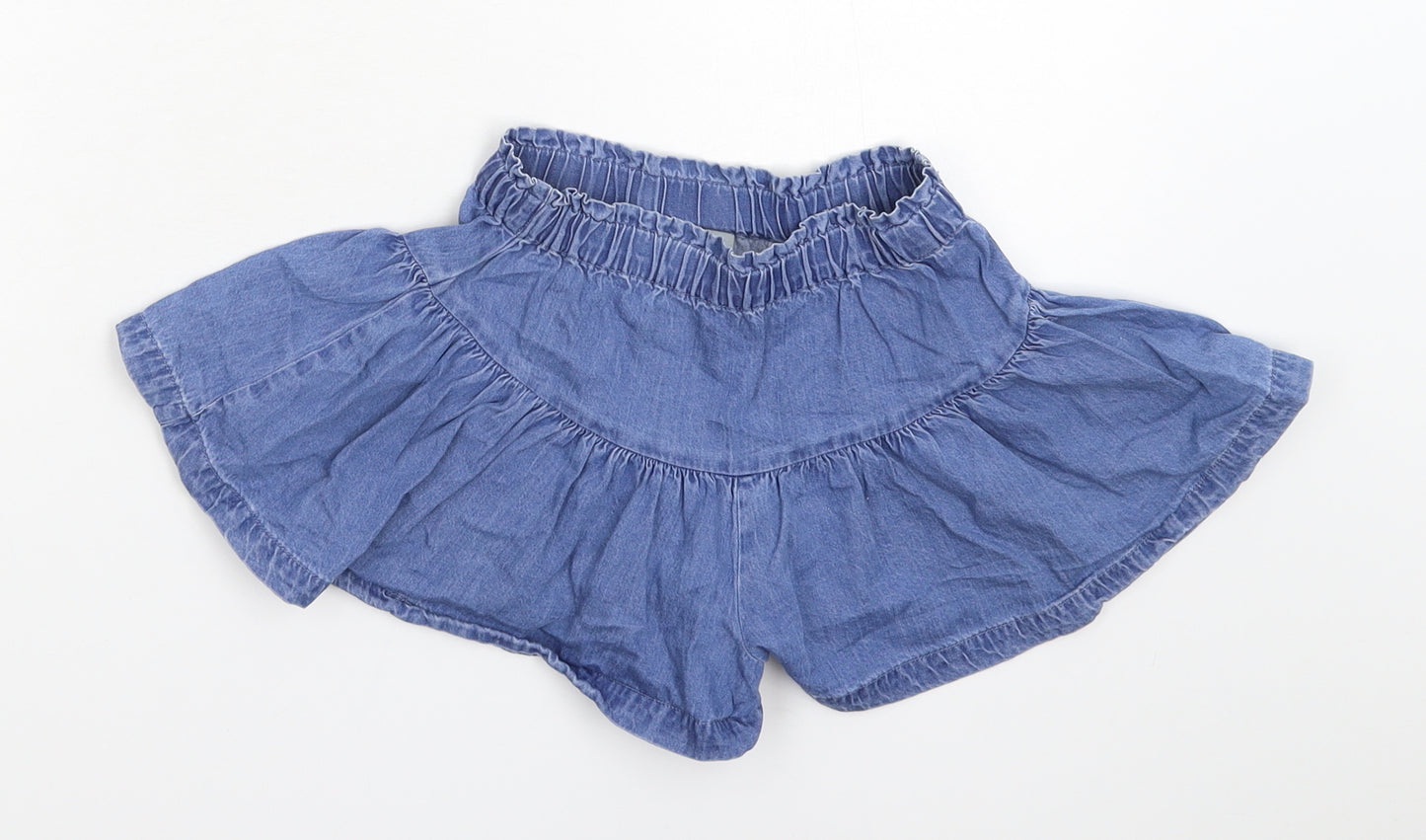 Matalan Girls Blue  Denim Flare Skort Size 6 Years