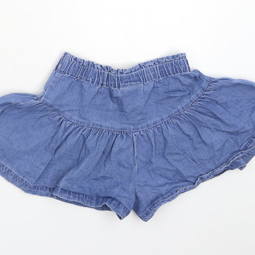 Matalan Girls Blue  Denim Flare Skort Size 6 Years