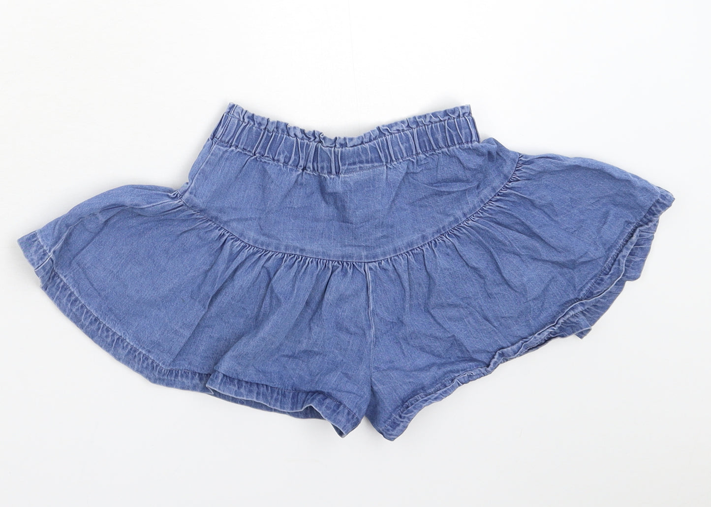 Matalan Girls Blue  Denim Flare Skort Size 6 Years