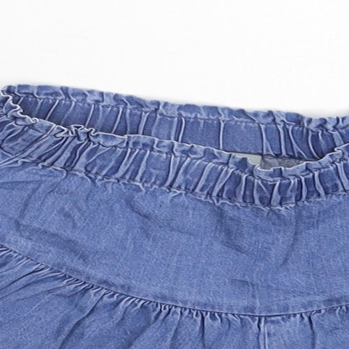 Matalan Girls Blue  Denim Flare Skort Size 6 Years