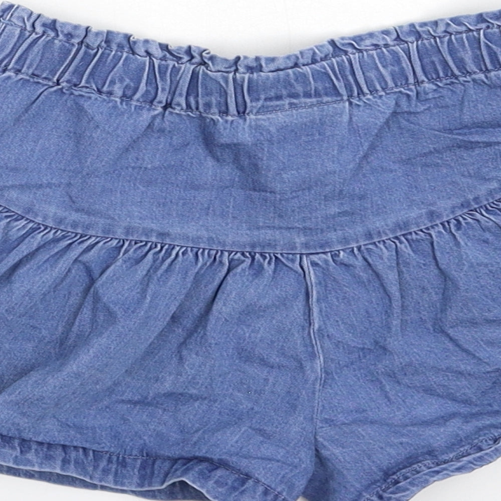 Matalan Girls Blue  Denim Flare Skort Size 6 Years