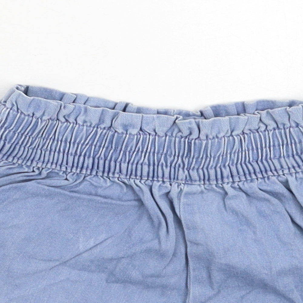 NEXT Girls Blue  Denim Hot Pants Shorts Size 6 Years