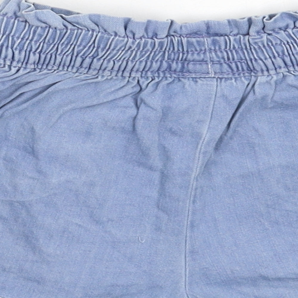 NEXT Girls Blue  Denim Hot Pants Shorts Size 6 Years