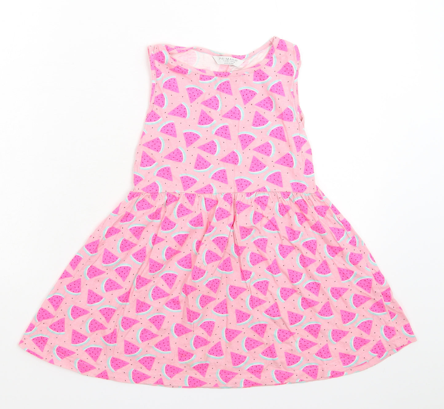Primark Girls Pink   Fit & Flare  Size 7-8 Years