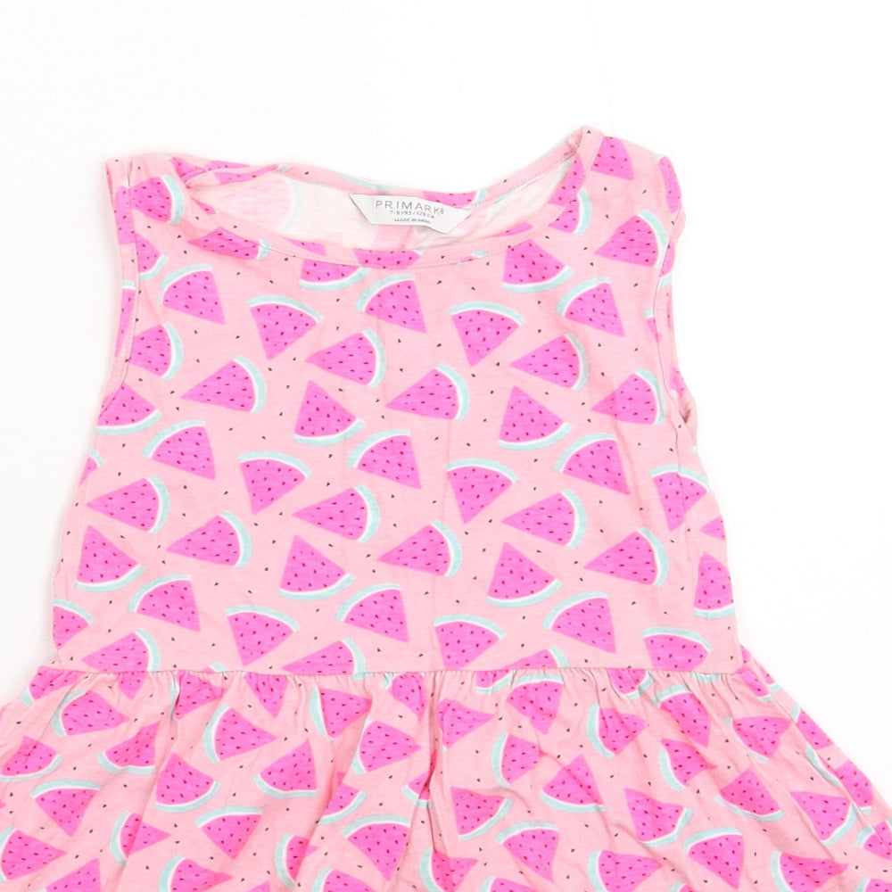 Primark Girls Pink   Fit & Flare  Size 7-8 Years