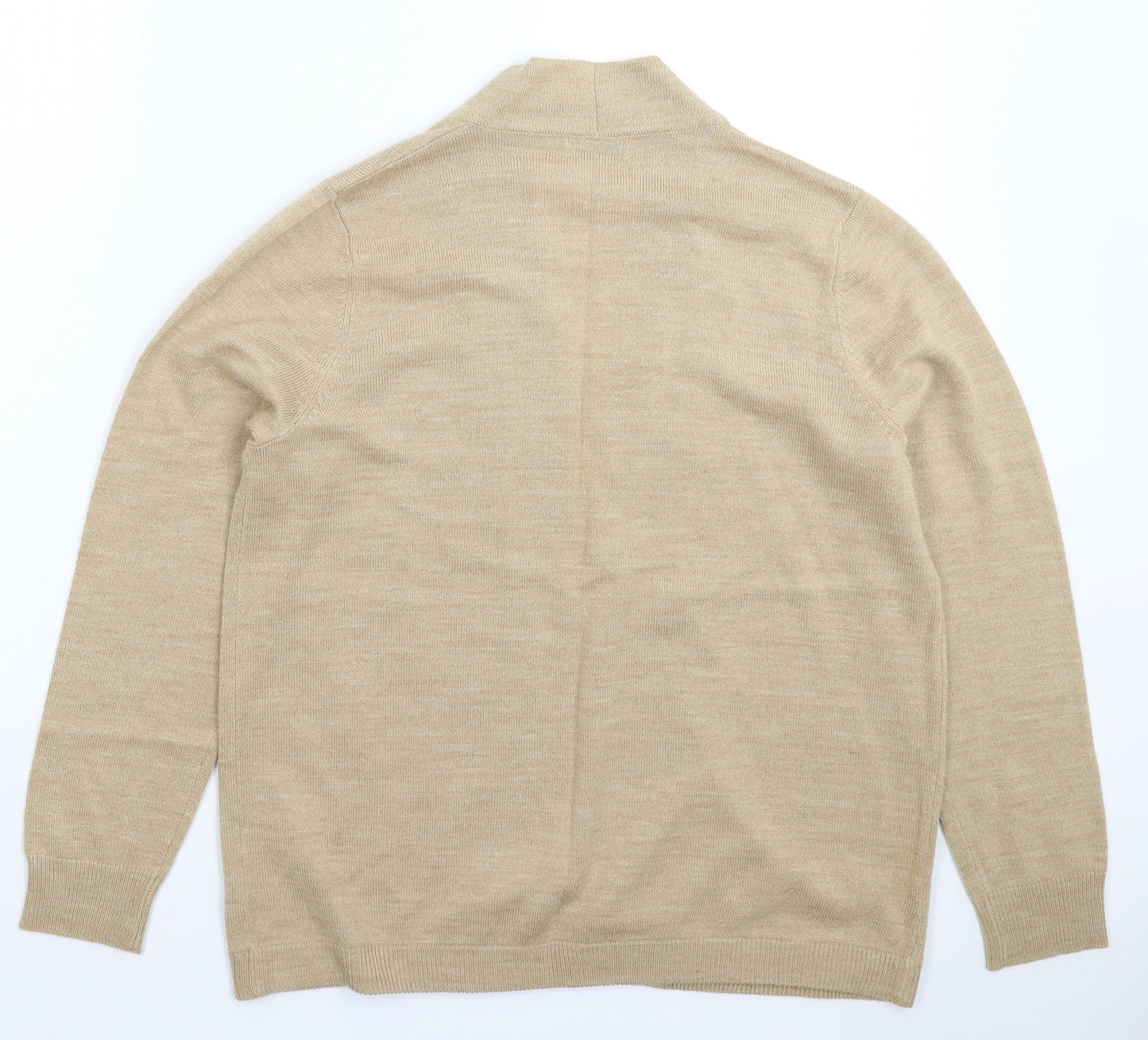 Papaya Womens Beige  Knit Cardigan Jumper Size 16
