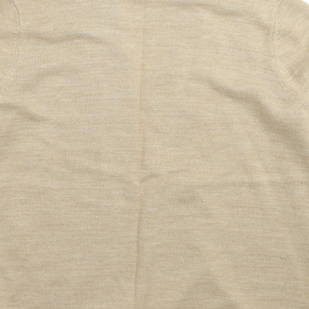 Papaya Womens Beige  Knit Cardigan Jumper Size 16