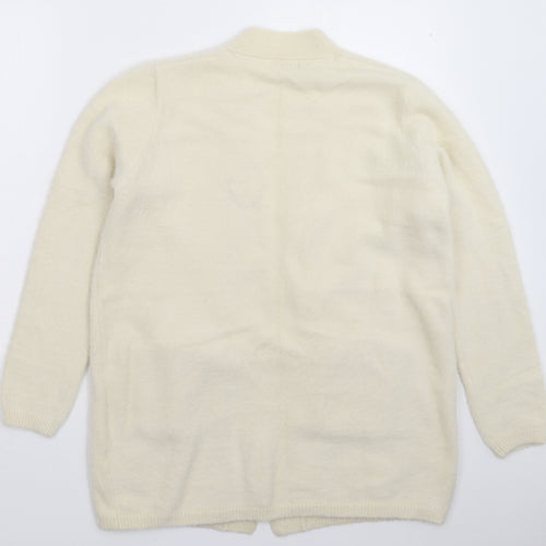 Papaya Womens Beige  Knit Cardigan Jumper Size M
