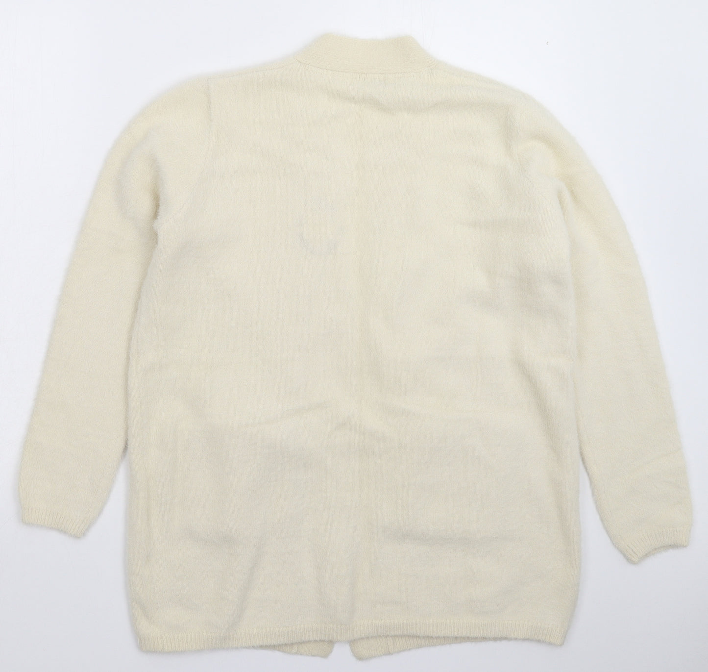 Papaya Womens Beige  Knit Cardigan Jumper Size M
