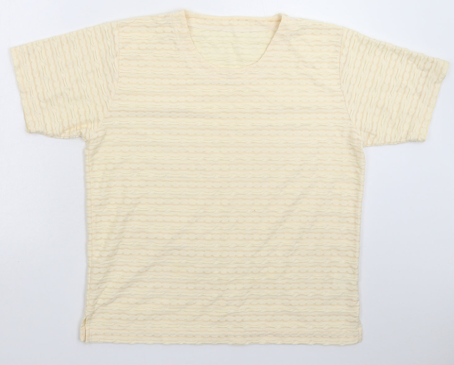 Preworn Womens Yellow   Basic T-Shirt Size M