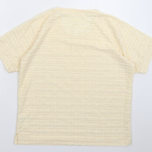 Preworn Womens Yellow   Basic T-Shirt Size M