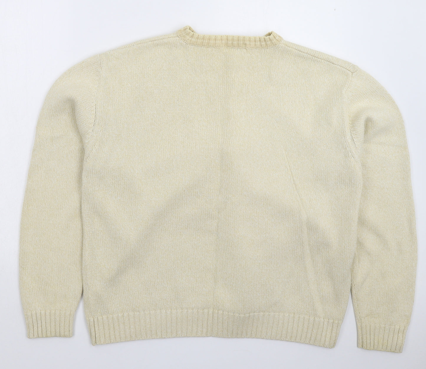 Blue Harbour Mens Beige  Knit Pullover Jumper Size XL