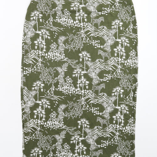 Peacocks Womens Green   Straight & Pencil Skirt Size 14