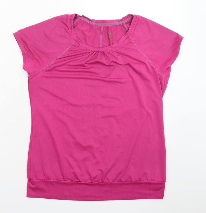 Preworn Womens Pink Jersey T-Shirt Size 10