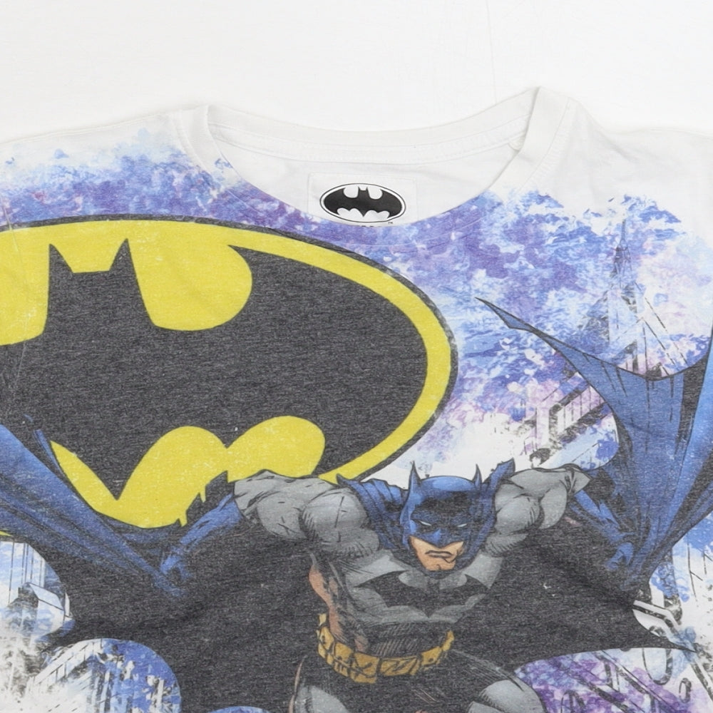 TU Boys White   Basic T-Shirt Size 11 Years  - Batman