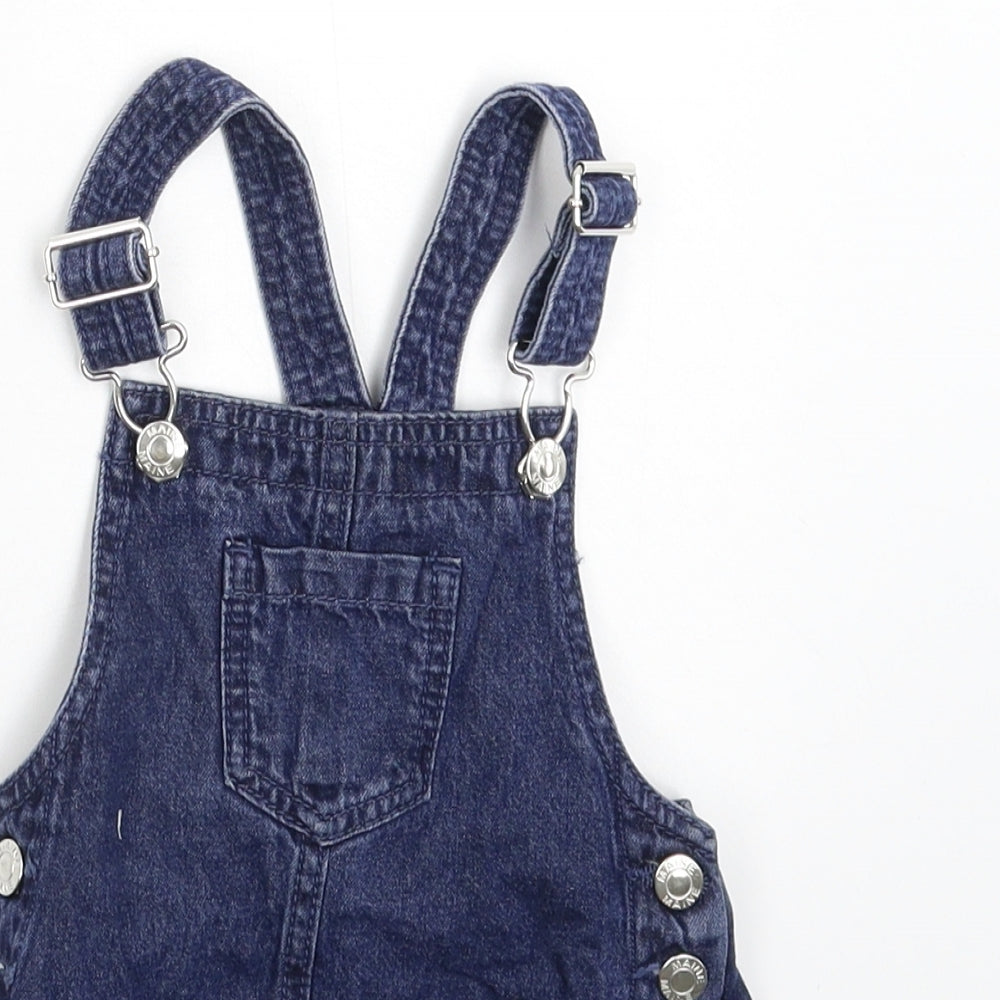 Maine Girls Blue  Denim Pinafore/Dungaree Dress  Size 12-18 Months