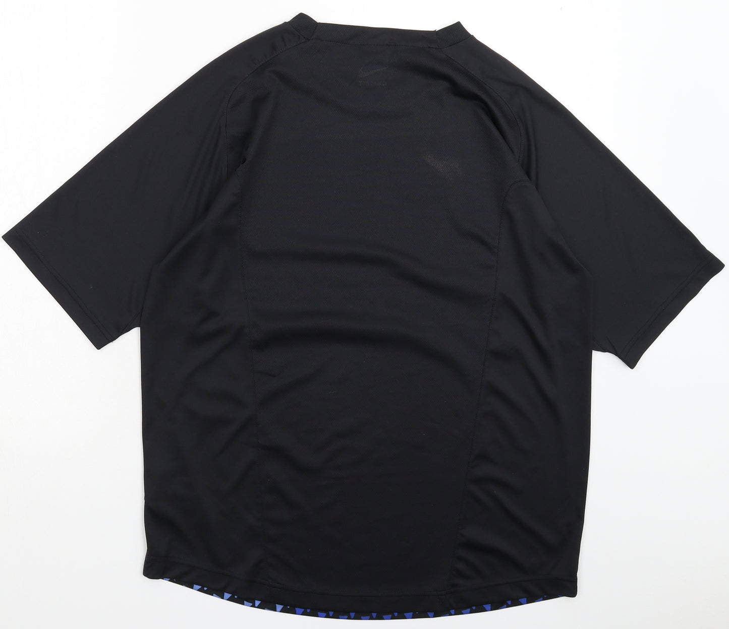 Nike Mens Black Geometric  Jersey T-Shirt Size L