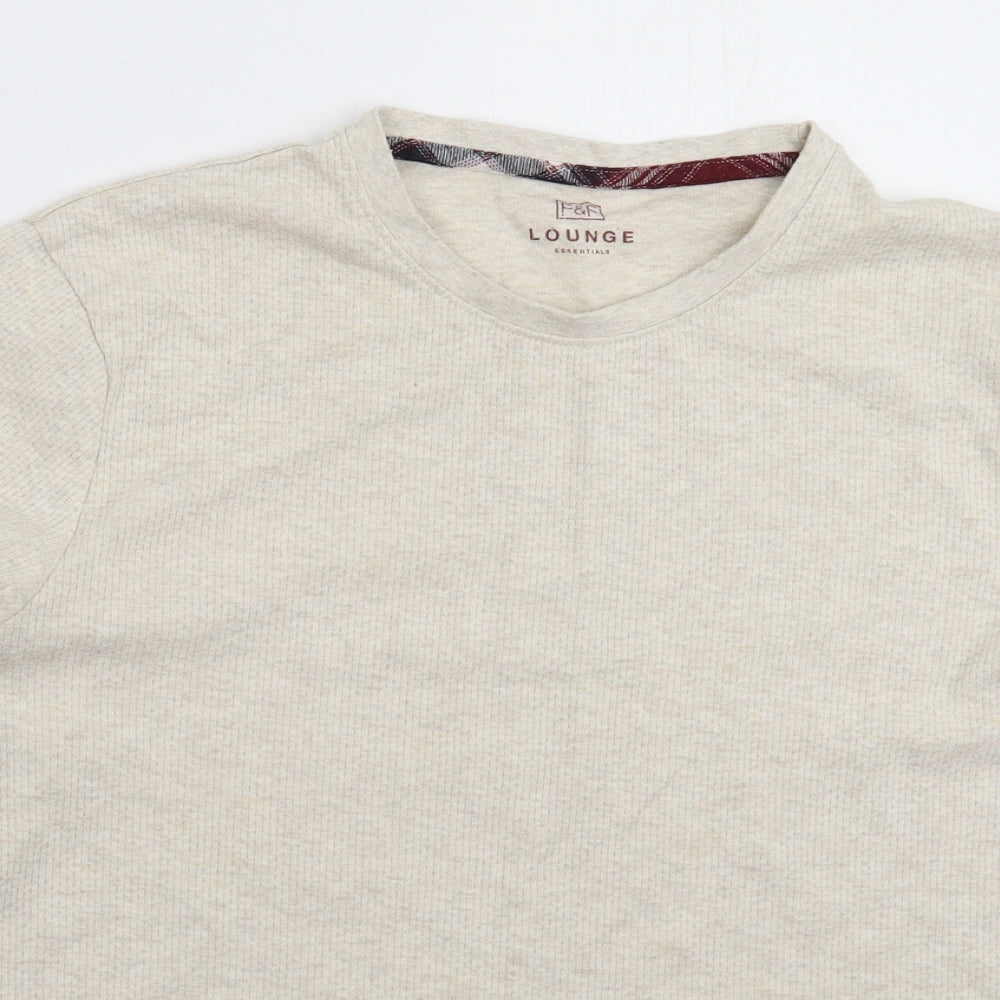 F&F Mens Beige    T-Shirt Size L