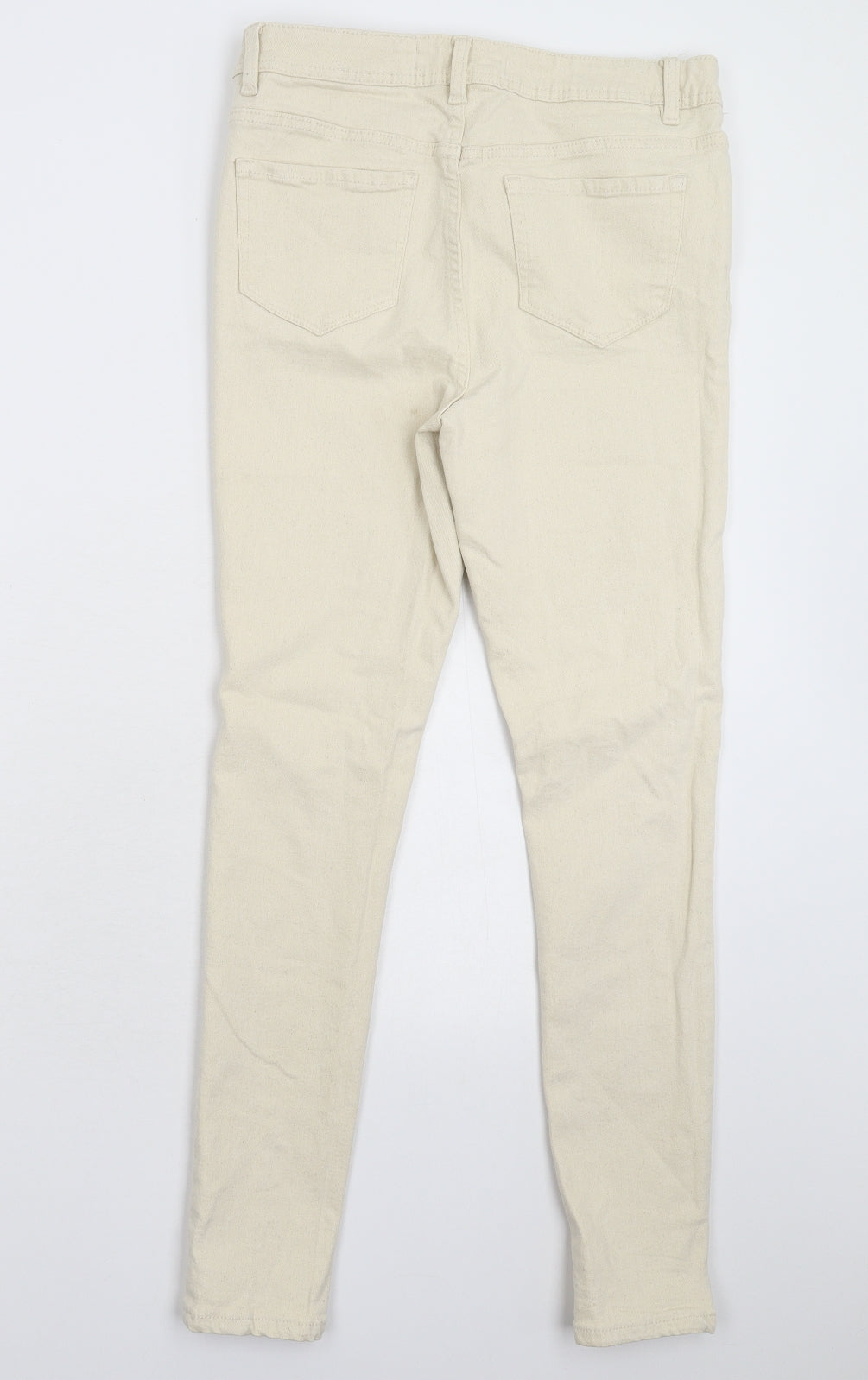 George Womens White  Denim Skinny Jeans Size 10 L28 in