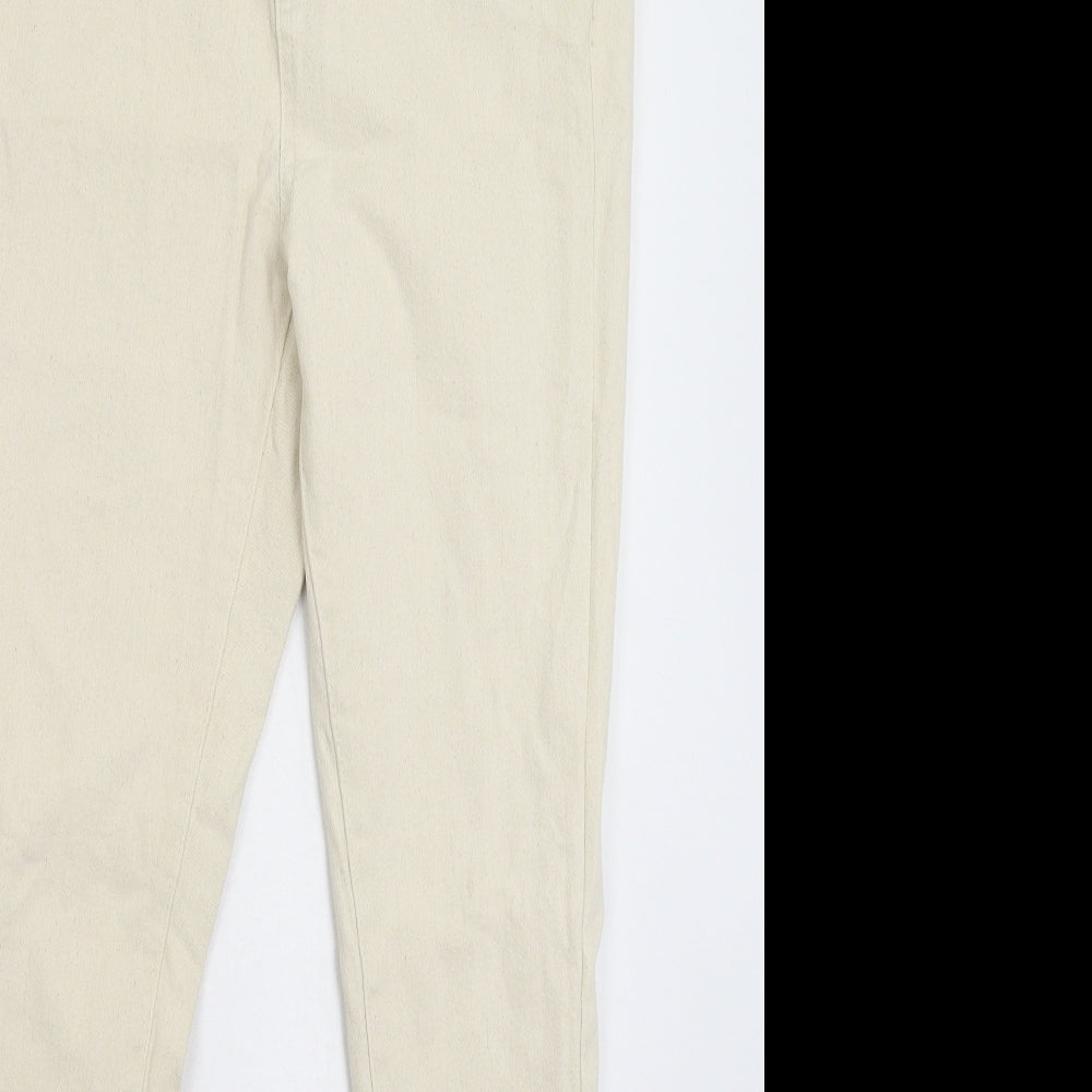 George Womens White  Denim Skinny Jeans Size 10 L28 in