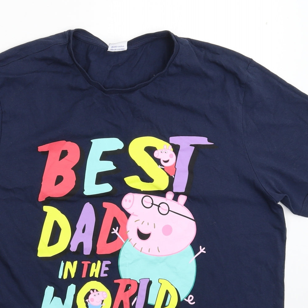 George Mens Blue    T-Shirt Size M  - Peppa Pig