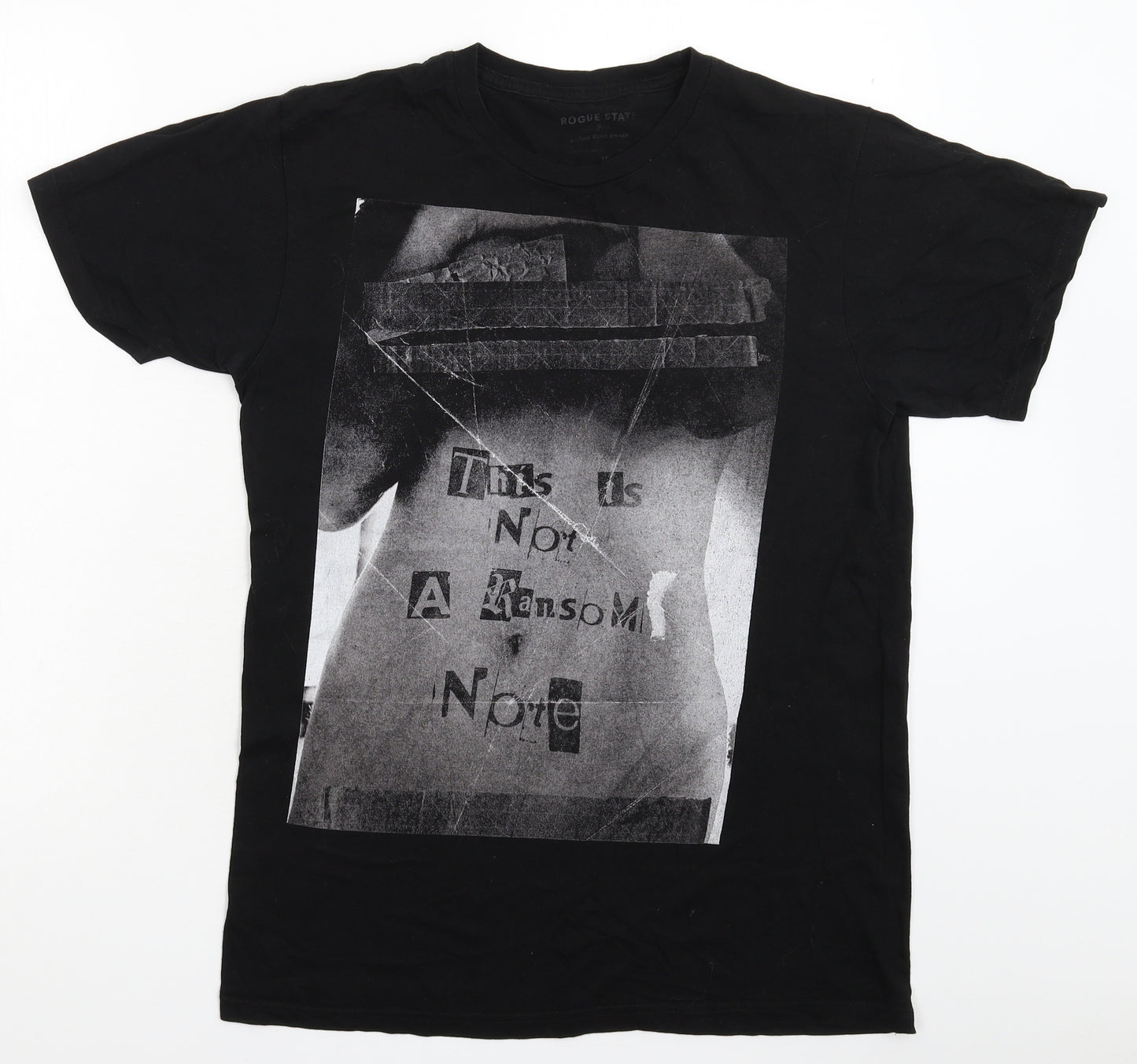 Rogue State Mens Black    T-Shirt Size M