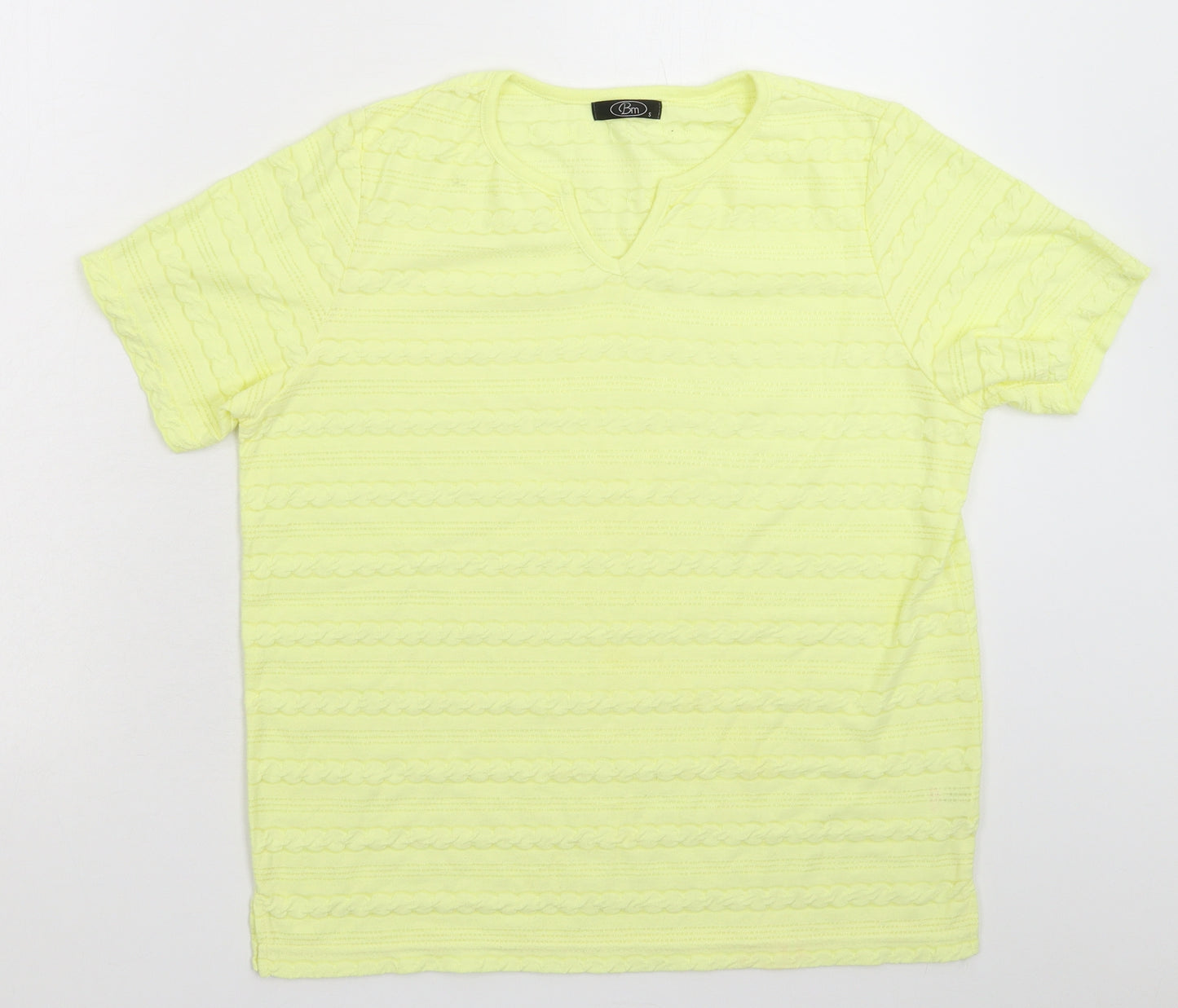 BM Womens Yellow   Basic T-Shirt Size S
