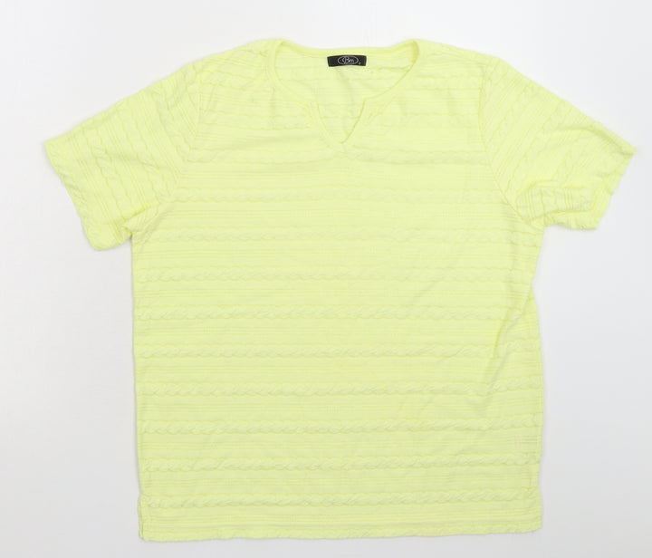 BM Womens Yellow   Basic T-Shirt Size S