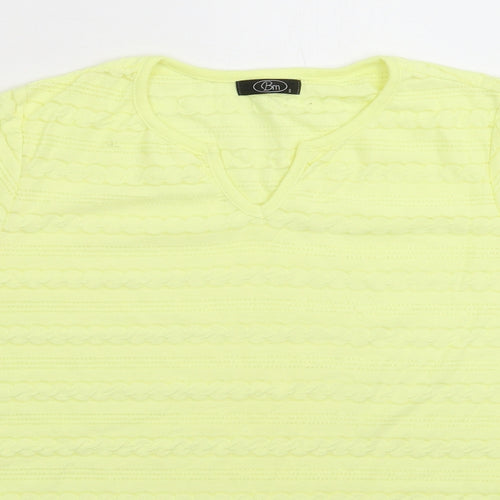 BM Womens Yellow   Basic T-Shirt Size S