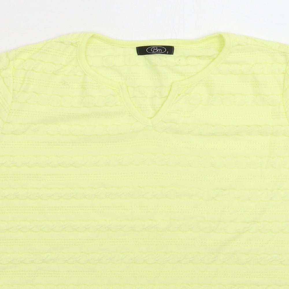 BM Womens Yellow   Basic T-Shirt Size S