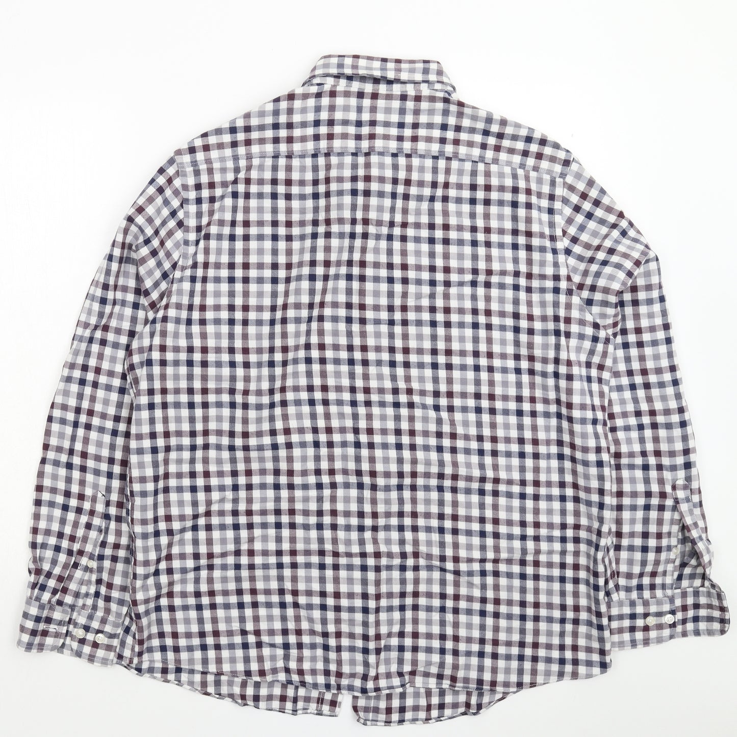 TU Mens Multicoloured Check   Button-Up Size 2XL