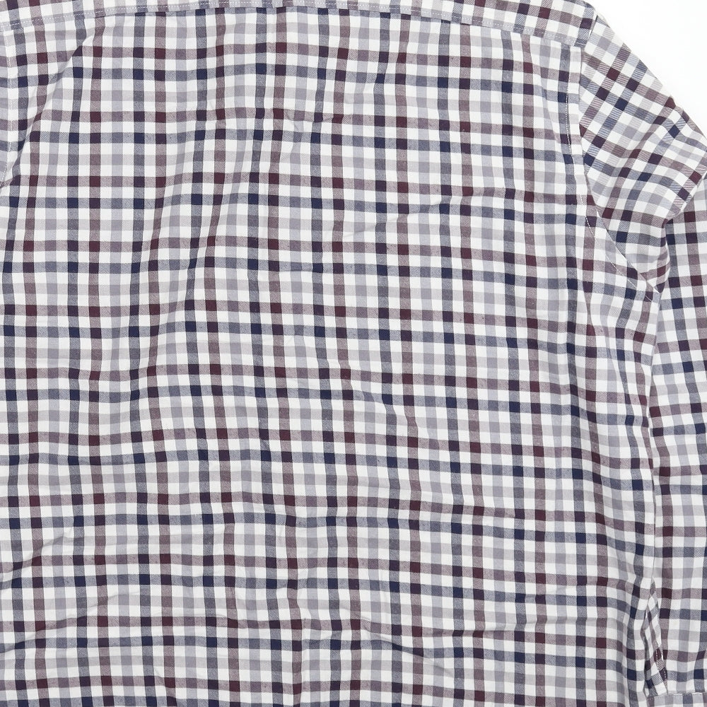 TU Mens Multicoloured Check   Button-Up Size 2XL