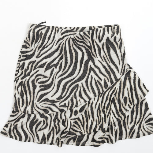 Miss Selfridge Womens Multicoloured Animal Print  Mini Skirt Size 8