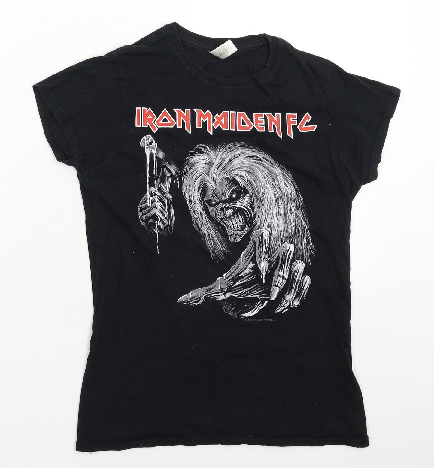 Gildan Womens Black   Basic T-Shirt Size M  - Iron Maiden