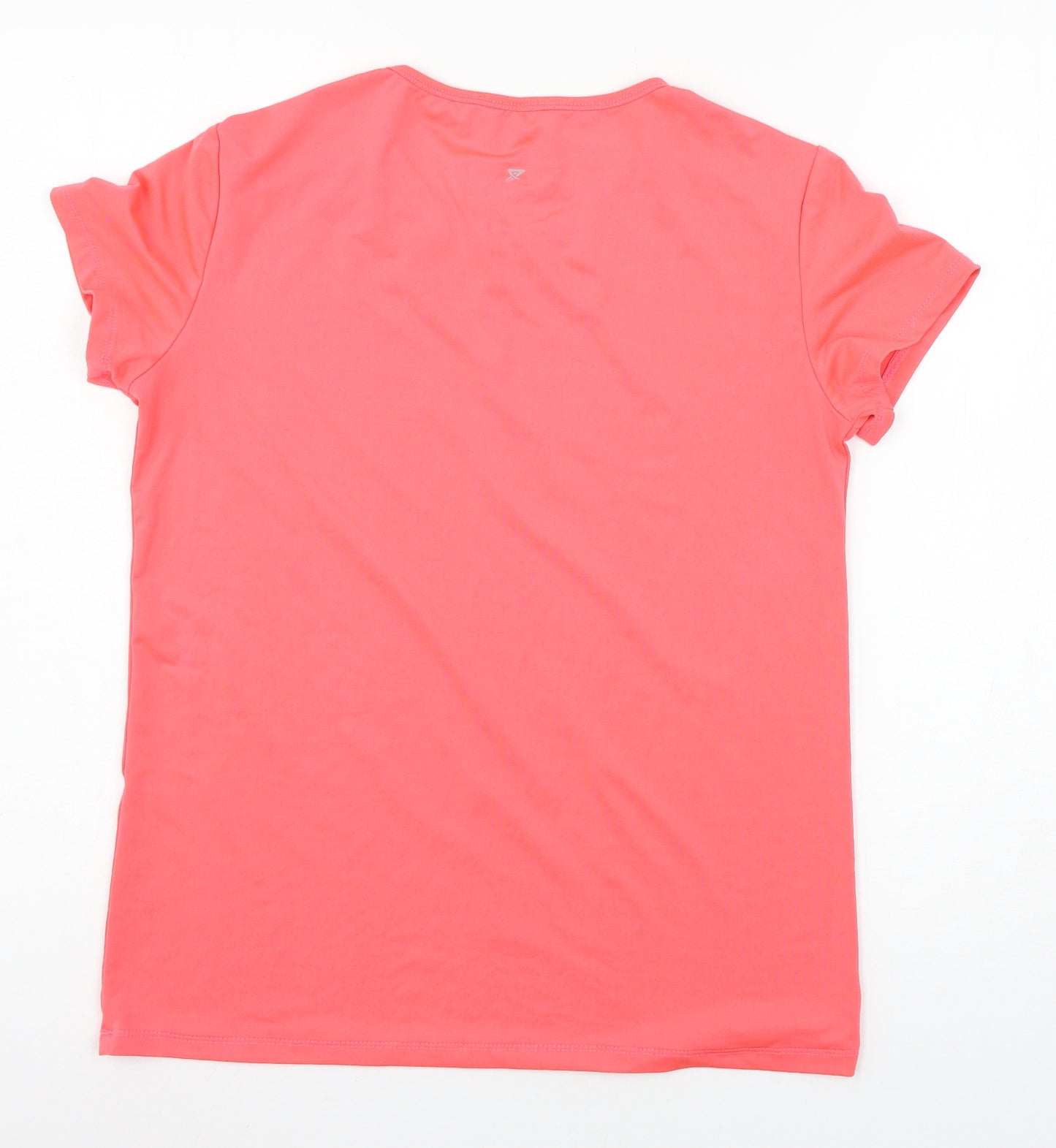 Workout Womens Pink  Jersey Basic T-Shirt Size 14
