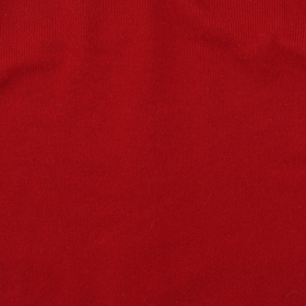 Marks and Spencer Womens Red  Knit Cardigan Jumper Size 20