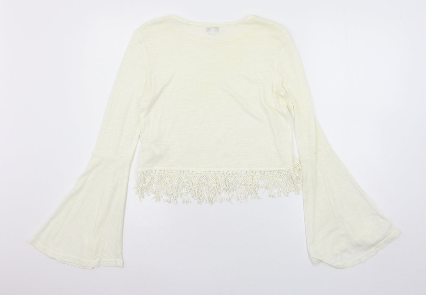 Glamourous Womens White  Jersey Basic T-Shirt Size 10