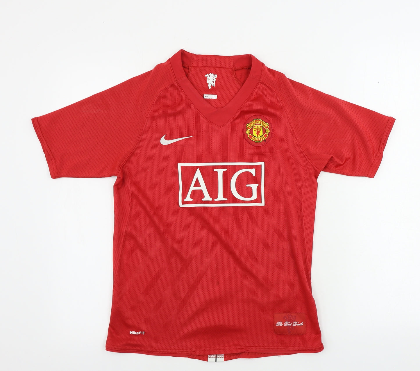 Manchester United  Boys Red   Basic T-Shirt Size L