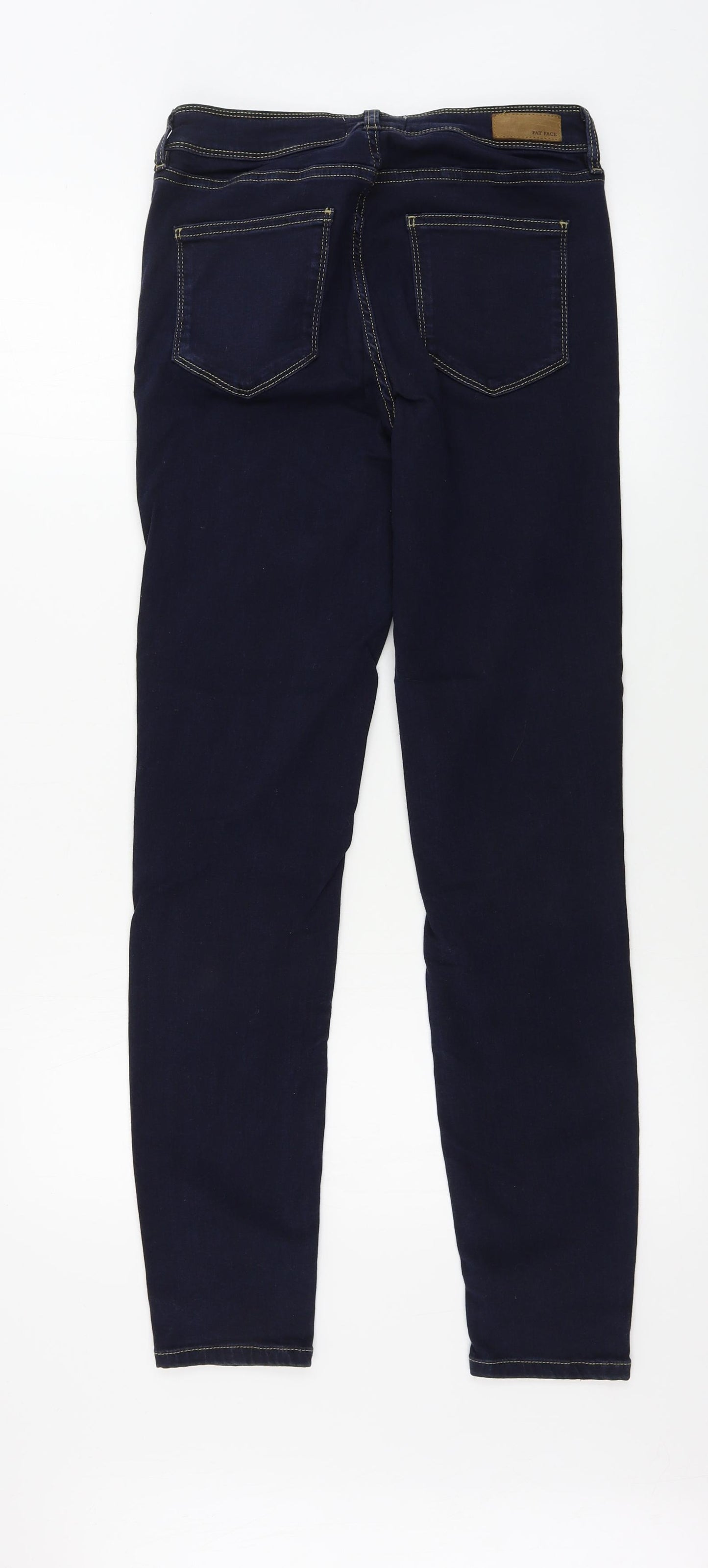 Fat Face Womens Blue   Skinny Jeans Size 10 L28 in