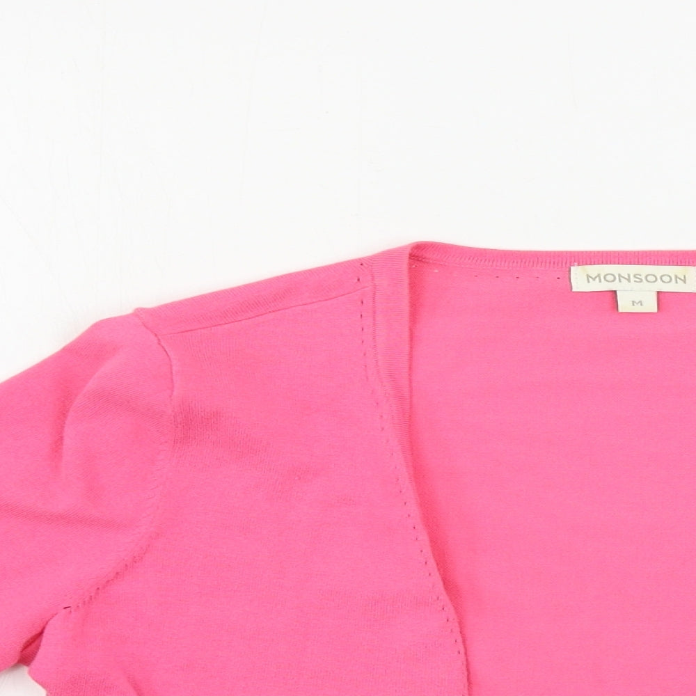 Monsoon  Womens Pink   Cardigan Jumper Size M