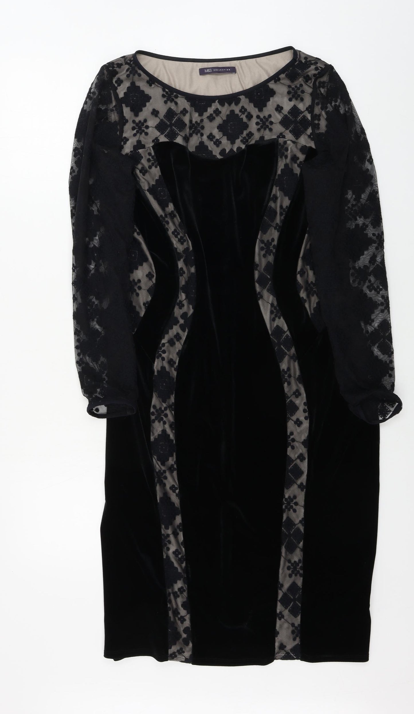Marks and Spencer  Womens Black   A-Line  Size 16