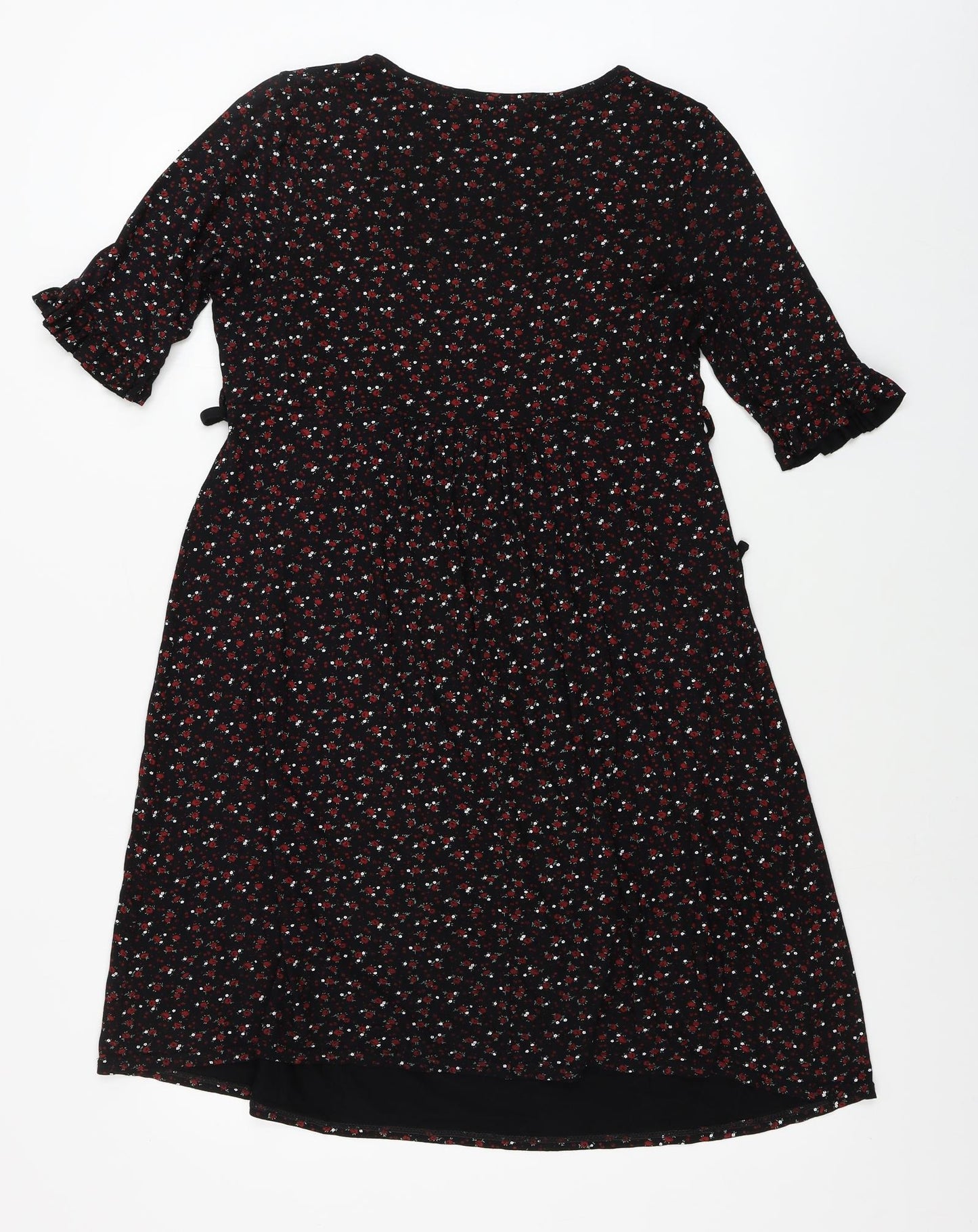 Heavenly Bump  Womens Black Floral  A-Line  Size 10