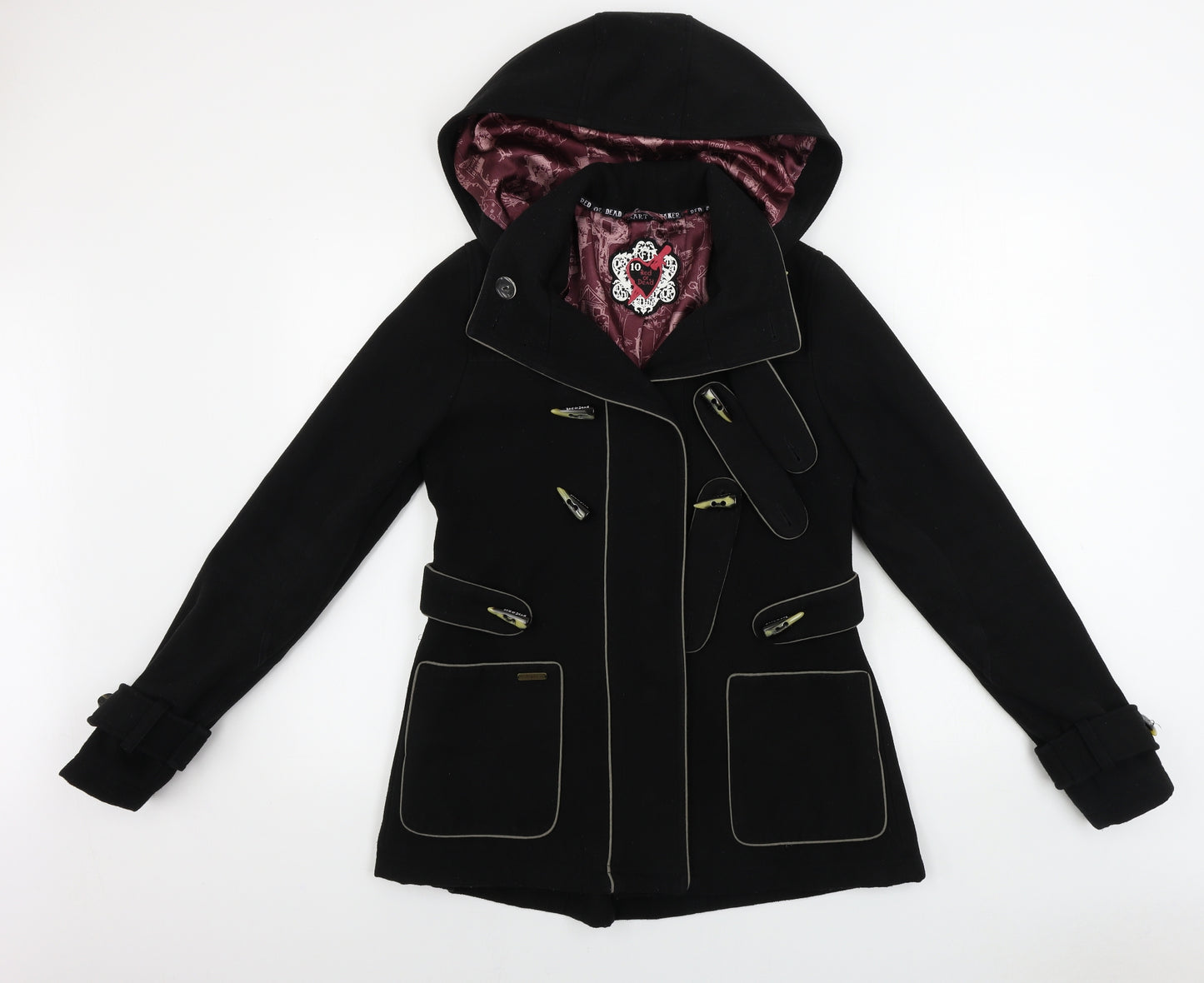 Red or Dead Womens Black   Jacket Coat Size 10