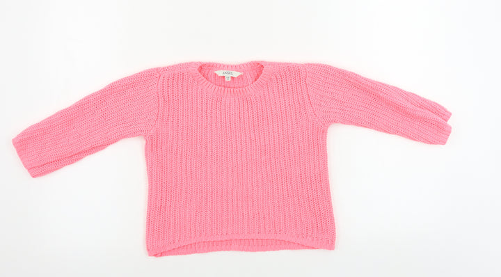 evie Girls Pink Pullover Jumper Size 5-6 Years