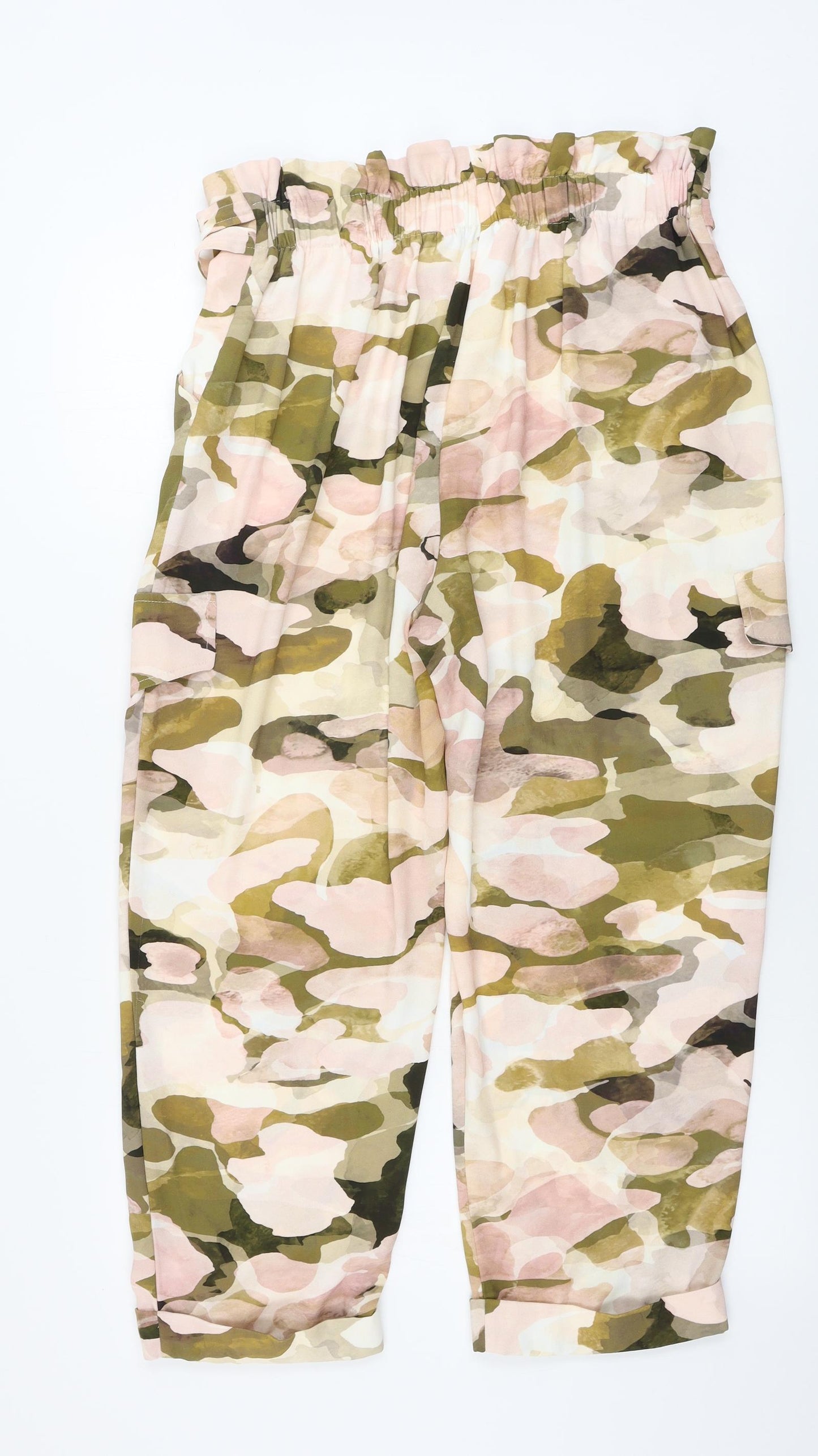 River Island  Womens Pink Camouflage  Trousers  Size 16 L27 in