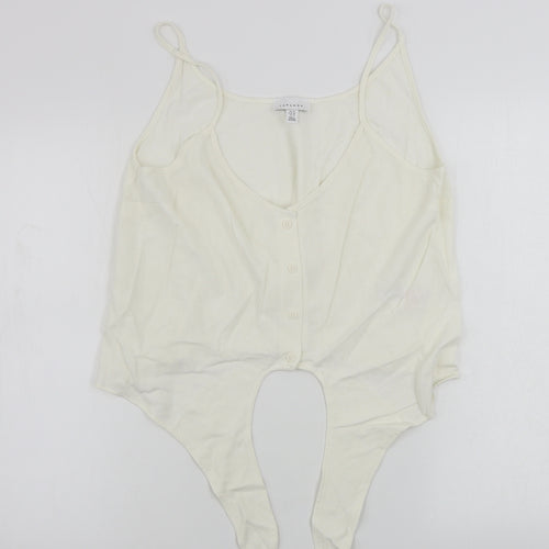 Topshop  Womens Ivory   Basic Tank Size 14