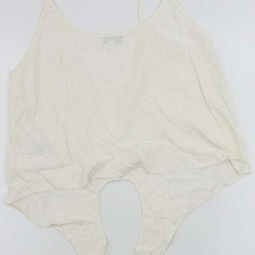 Topshop  Womens Ivory   Basic Tank Size 14