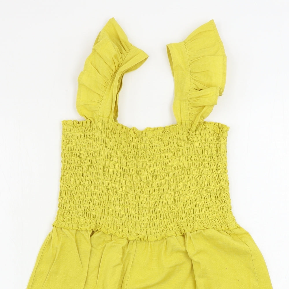 ASOS  Womens Yellow   Jumpsuit One-Piece Size 14