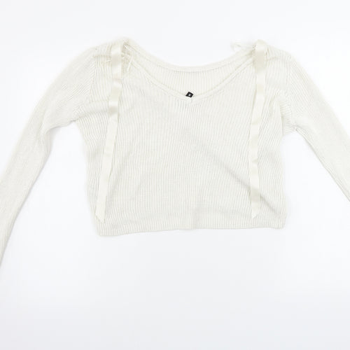 H&M  Womens Ivory   Pullover Jumper Size S